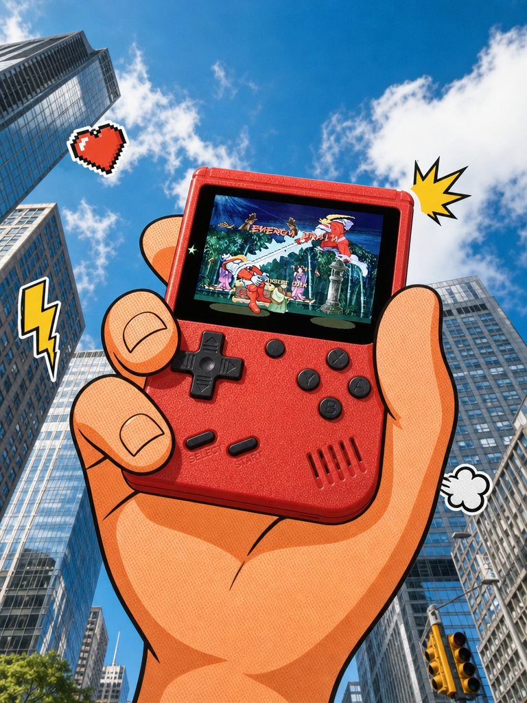 2.4Inch Retro Portable Mini Handheld Game Player 8 Bit Video Game Console Built-in 500 Games Gameboy For Kid Gift