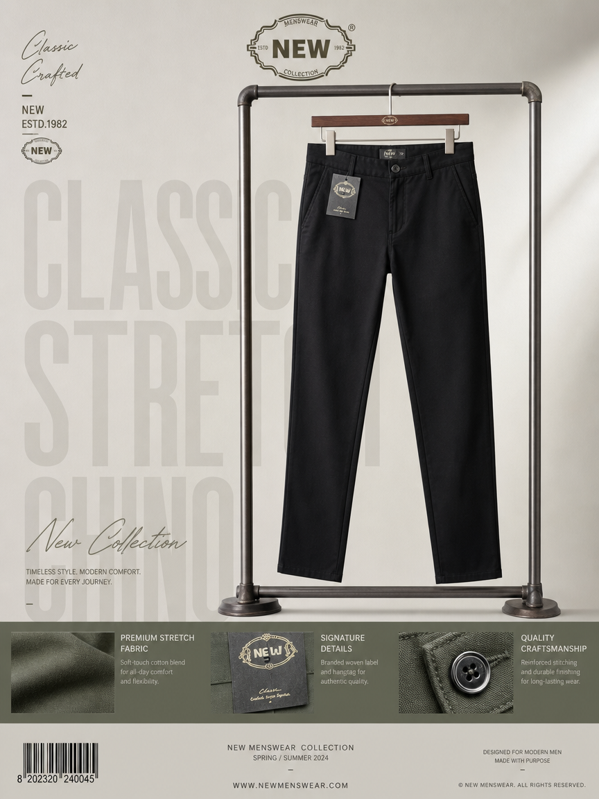High Quality Soft Thin Cotton Casual Pants Mens Clothing Straight Office Business Green Black Khaki Trousers Male Brand